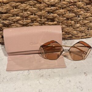 Chloe Gemma Sunglasses CH0026S in Gold